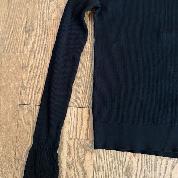 ZARA KNIT SWEATER TOP LONG SLEEVE M BLACK 9874 / 111 - Picture 4 of 8